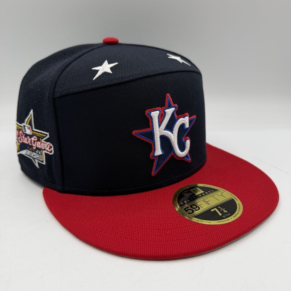 New Era 59Fifty Kansas City Royals Hat Cap 7 1/4 Split Panel 2025 All Star Game